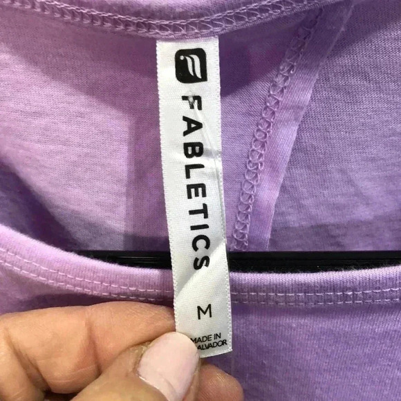 Fabletics Millie Split Back Crossover,semi crop,soft jersey,athletic,casual - Picture 8 of 8